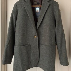 Pendleton Green Wool Blazer with Classic Lapels